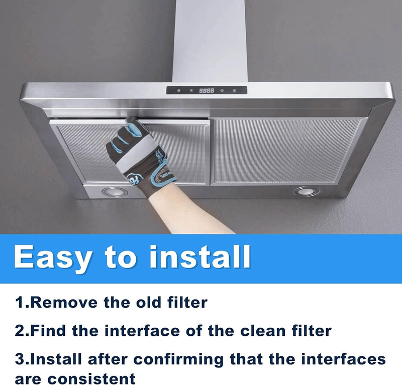 BPS1FA30 Replacement Filter for Broan QS1 & WS1 Range Hoods - Aluminum, 11-3/4’’