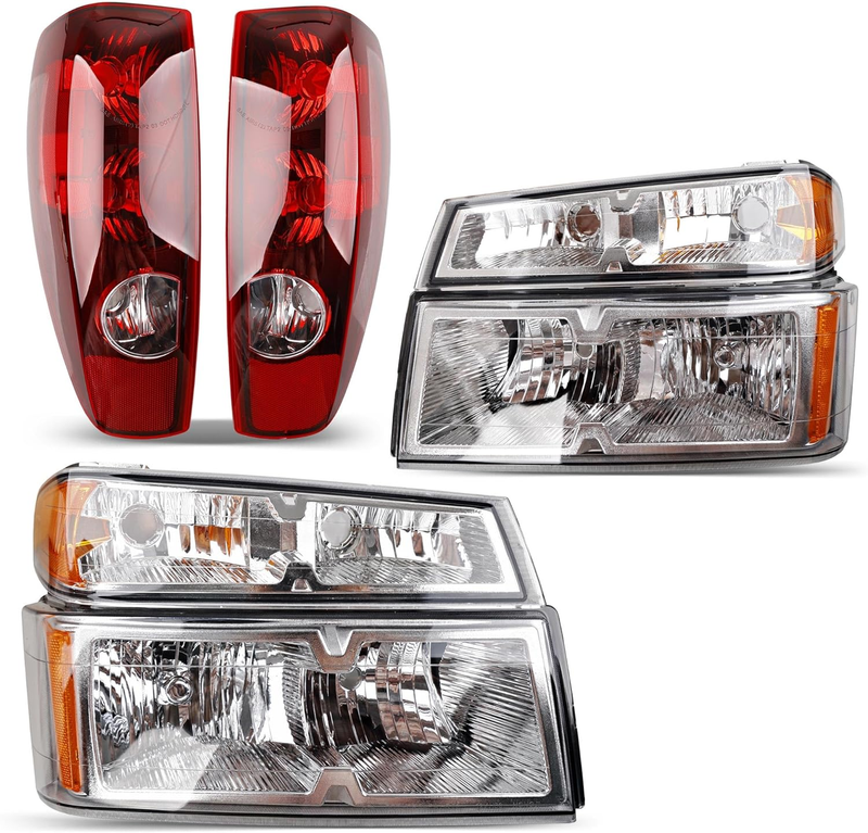 Headlights Taillights for 2004-2012 Chevy Colorado GMC Canyon 2006-2008 Isuzu i