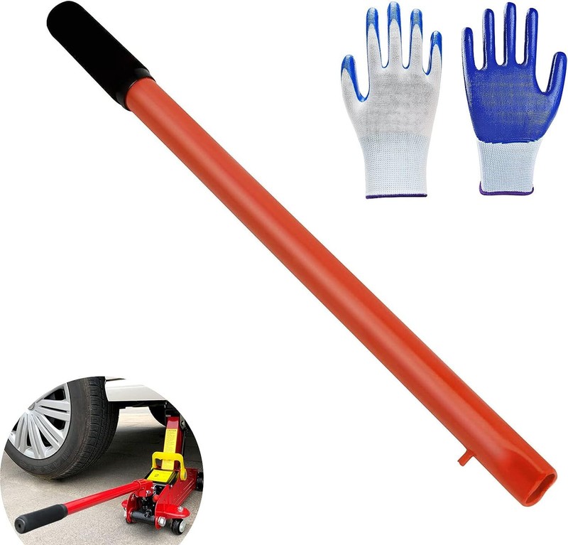 2 Ton Floor Jack Handle Replacement Horizontal Hydraulic Jack Handle for Car Red