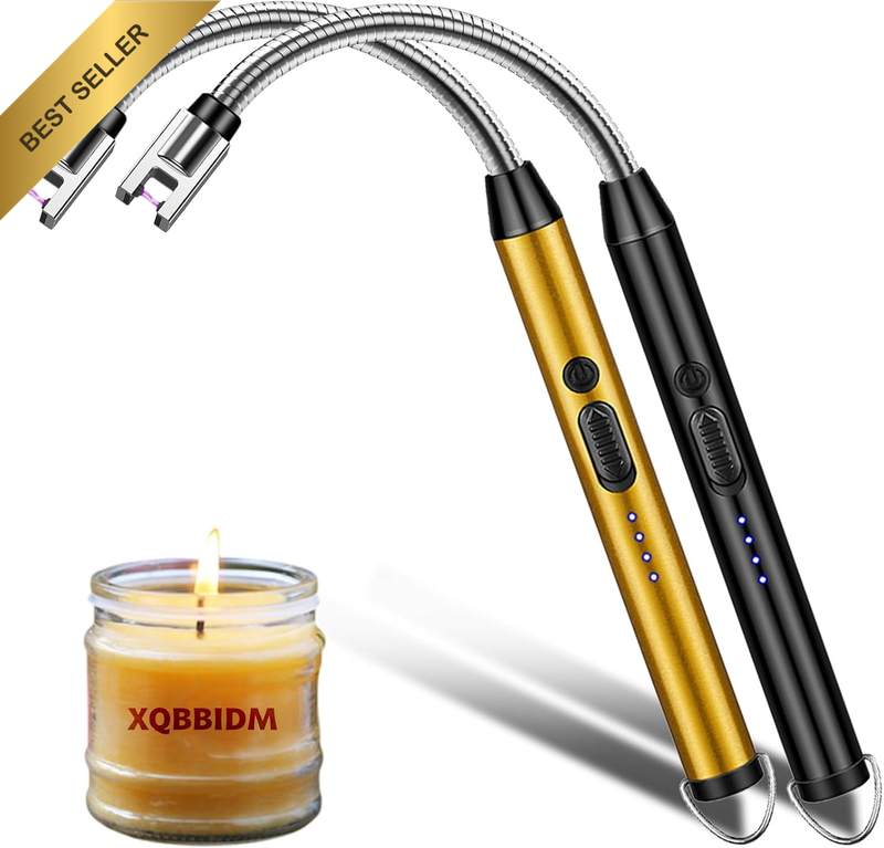 Electric Lighter, 2 Pack of USB Rechargeable Candle Lighter with Flexible Neck, 