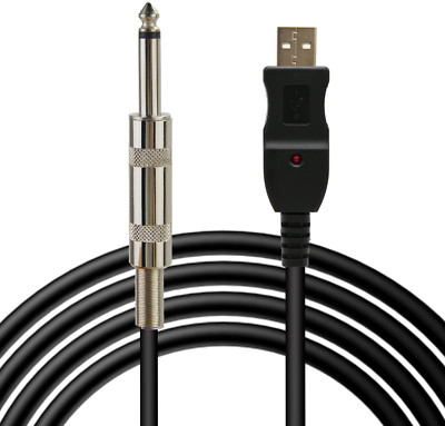 Electric Guitar Tone USB Cable Connector Cord Rocksmith Xbox 360 PS4 3M 10Ft New