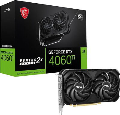 MSI GeForce RTX 4060 VENTUS 2X BLACK 中古 MSI 〔中古〕GeForce RTX 4060 VENTUS 2X BLACK（中古保証1ヶ月