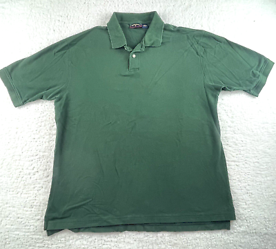 Saddlebred Polo Shirt Mens XLT Big Tall Hunter Green Short Sleeve