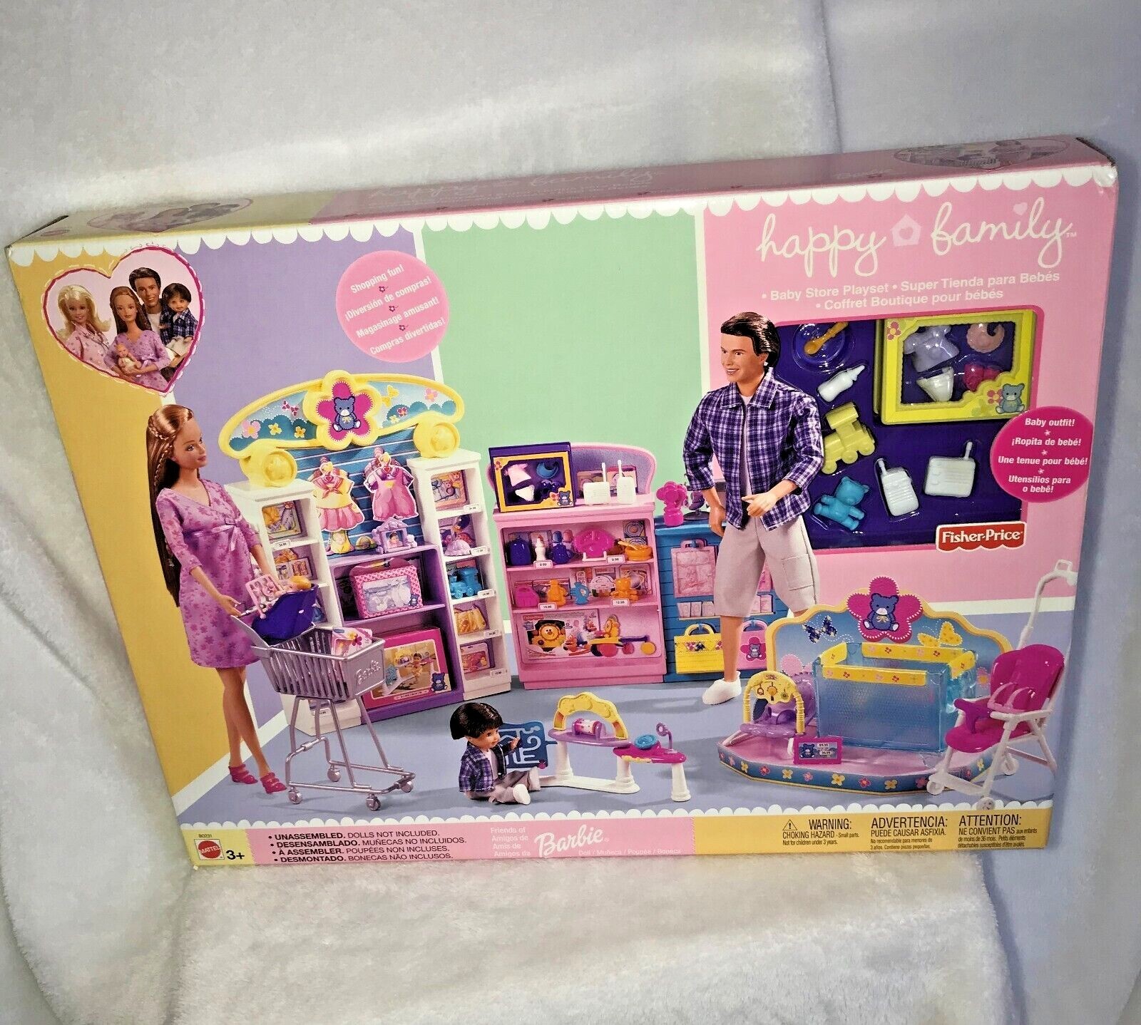New Vintage 2002 Mattel Barbie Happy Family Baby Store