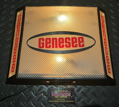 Vintage Genesee Beer Plastic Wall Light Up Beer Sign 15x11  - Used Nice
