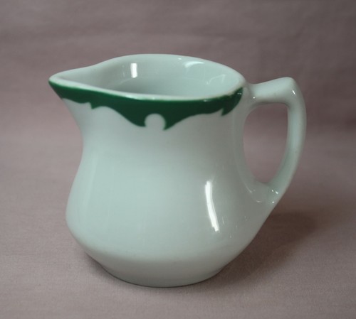 2- SHENANGO CHINA  CREAMERS  NEW CASTLE PA., U.S.A. RIMROL WELROC #J17 &116 VTG.