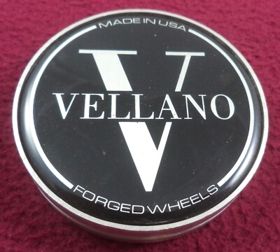Vellano Forged Wheels Black / Silver Custom Wheel Center Cap (1)