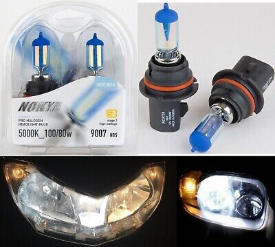 Nokya 5000K White 9007 Nok8014 100/80W Two Bulbs Head Light Replace Upgrade Lamp
