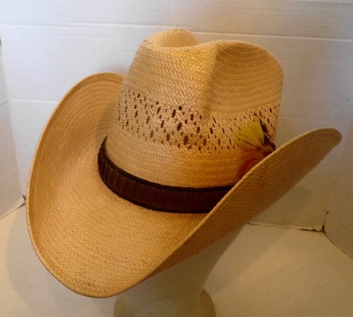【美品】stetson 7X Stetson 7 7/8-8 10X Straw Rancher Cowboy Hat – aztex-hats