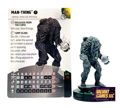 Marvel Heroclix Man-Thing #053b w/ Card Marvel Studio Next Phase Set