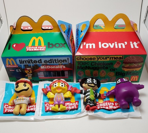 マクドナルド Mcdonald&#39;s 2022 Cactus ミールトイ 4セット NEW 2022 McDonald's Cactus Plant Flea Market CPFM Toy Set of