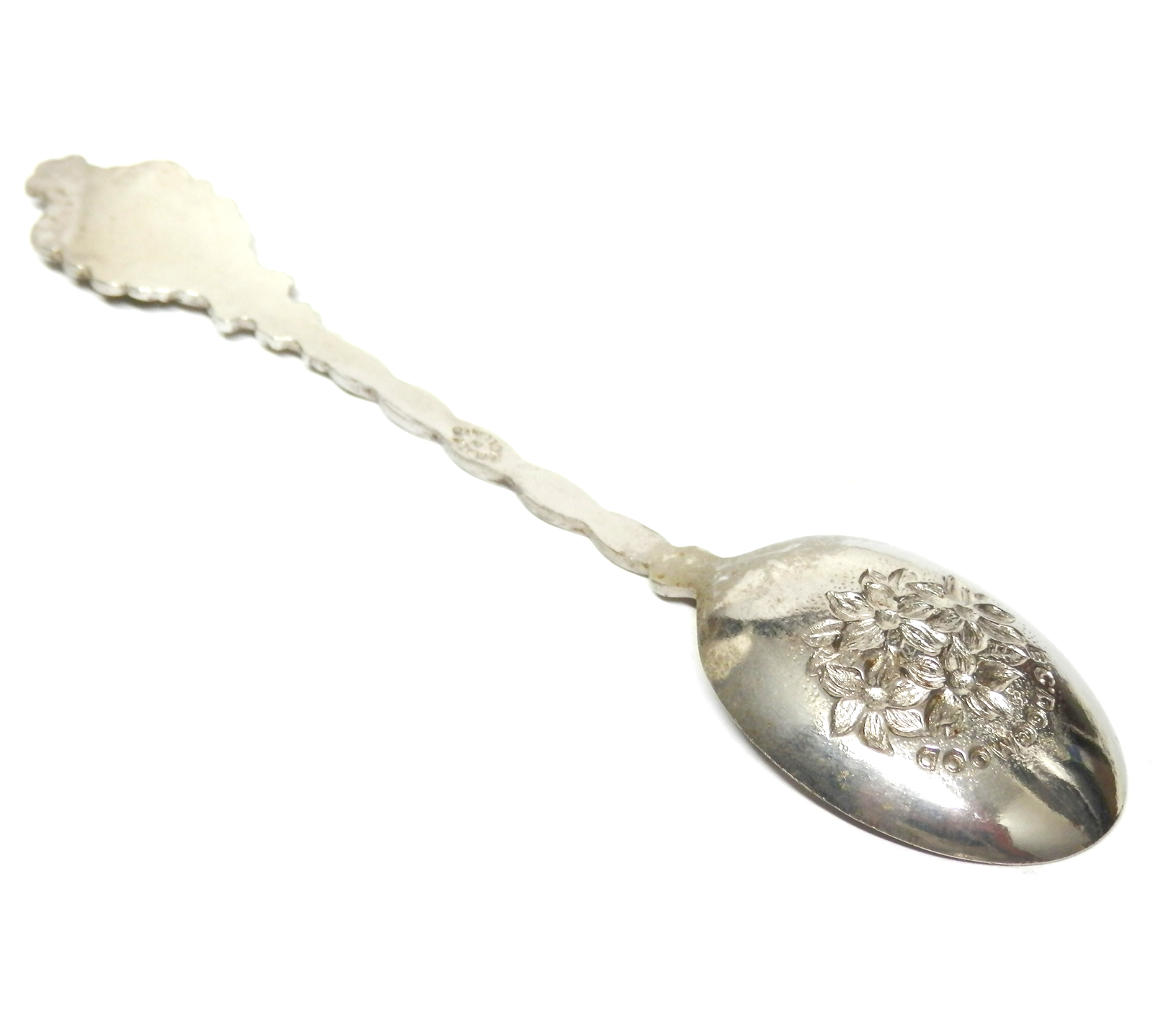 Vintage British Columbia CANADA Souvenir Spoon Dogwood Flowers Manning Park 5