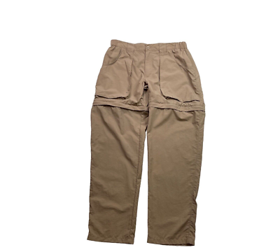 Cabelas Pants womens 12 outdoor hiking convertible pants tan khaki