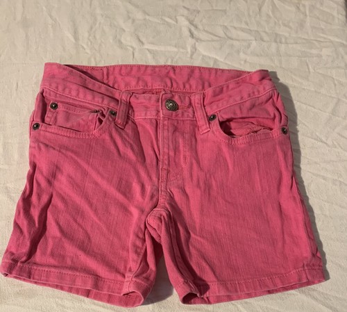 Ralph Lauren Polo Girls Jean Shorts  Hot Pink Size 7. Gently Used.