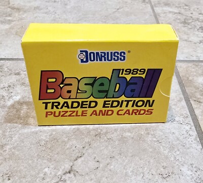 1989 Donruss Traded Complete Box Set 56 Cards & Musial Puzzle Nolan Ryan SEALED 