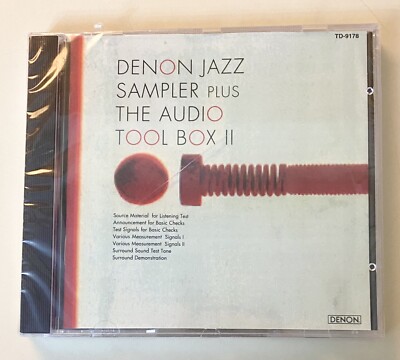 Denon Jazz Sampler + The Audio Tool Box II (1994)  Denon  TD-9178 CD NEW SEALED