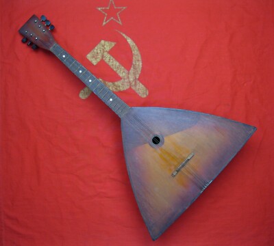 BALALAIKA Russian Prima Folk Instrument Chernigov factory Soviet Union USSR 60s