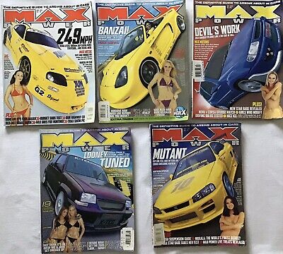 MAX Power UK Car Magazine Lot Back Issues 2000 -2003 Arsing About In Cars