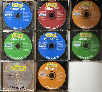Professor Teaches Microsoft Office 2003 Course Tutorial Set USA SELLER