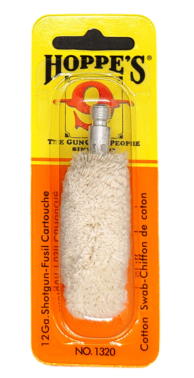 Hoppes Hunting Gun Cleaning Cotton Swab 12 Gauge 1/ea 1320 26285510256