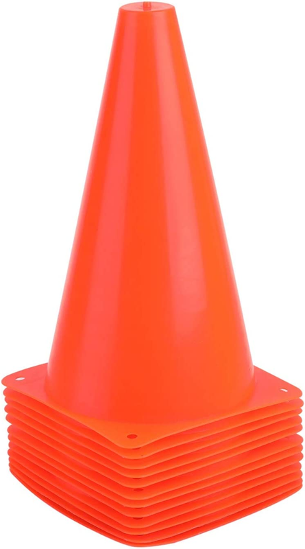 Plastic Training Traffic Cones Agility Field Marker For Outdoor Activity 10PCS