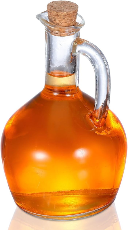 Glass Oil Dispenser Cruet Bottle with Cork Stopper Large Vinegar Shoyu Soy Sauce