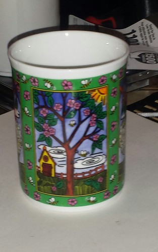 Collectible DUCHESS Fine Bone China  Mug / Cup made in EnglAnd Sheep Flower