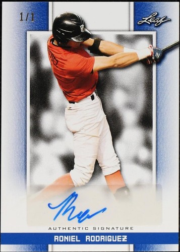 2019 Leaf Perfect Game National Showcase - Roniel Rodriguez #BA-RR2