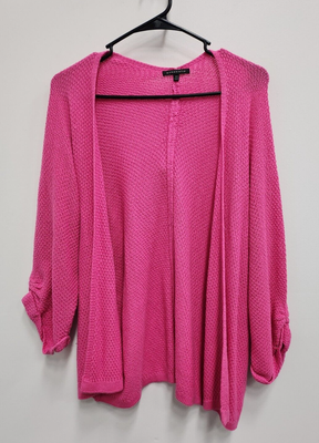 Womens bright top pink cardigan