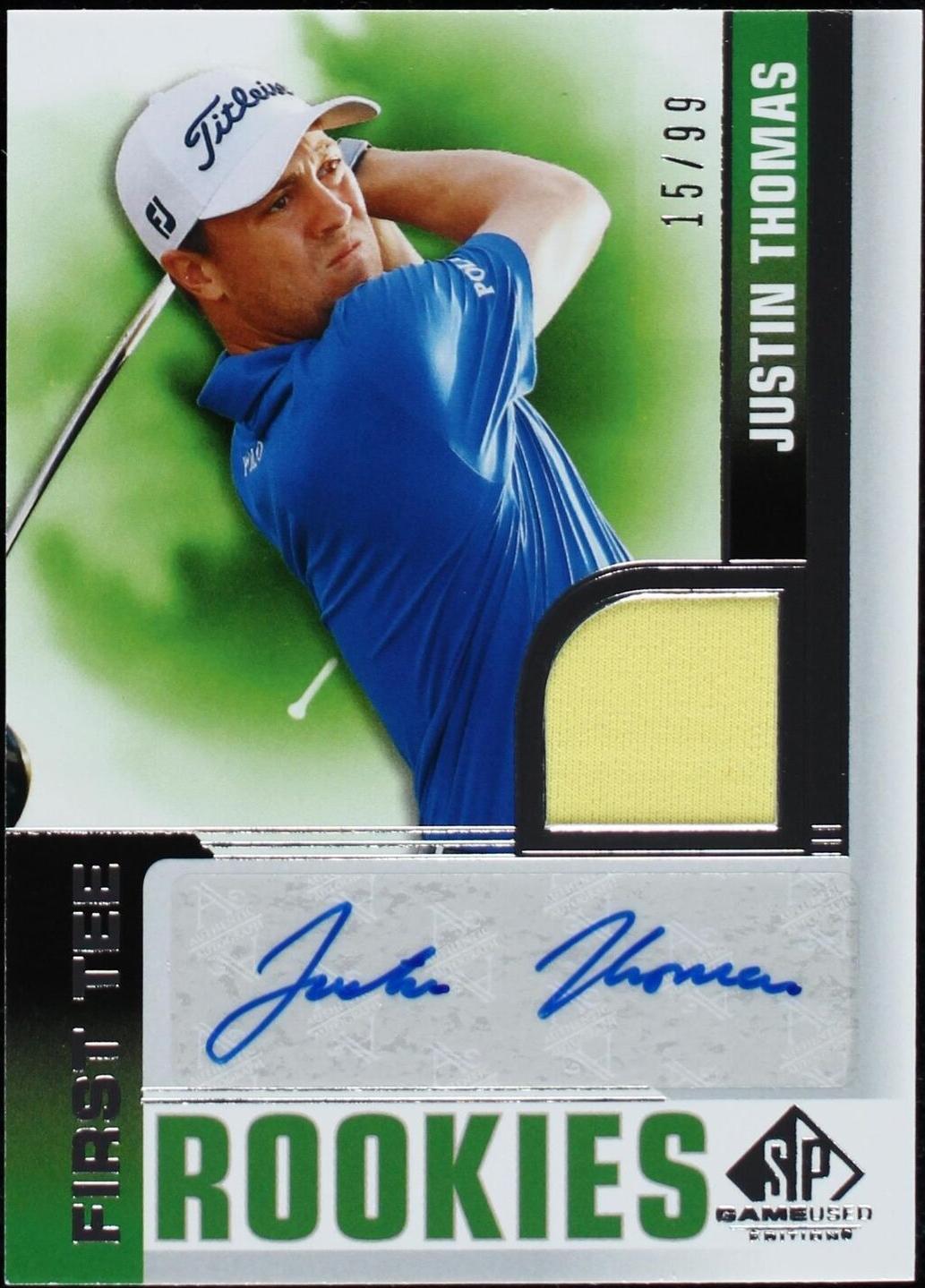 Justin Thomas Golf Auto 直筆サイン ルーキーカード Justin Thomas Golf Auto 直筆サイン ルーキーカード Justin