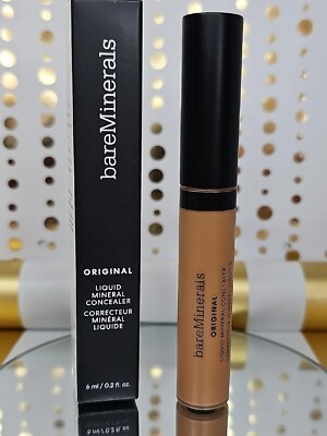 BareMinerals Original Liquid Mineral Concealer [ TAN 4C ] 0.2 oz VEGAN  