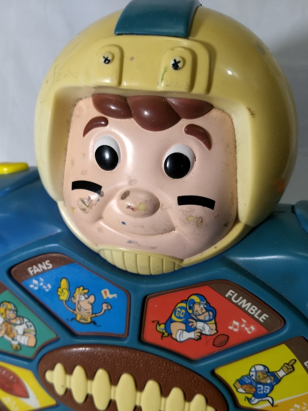 Vintage NFL Football Sound Toy Toddler Talking Mr. Play 'N' Say Kiddesigns Champ