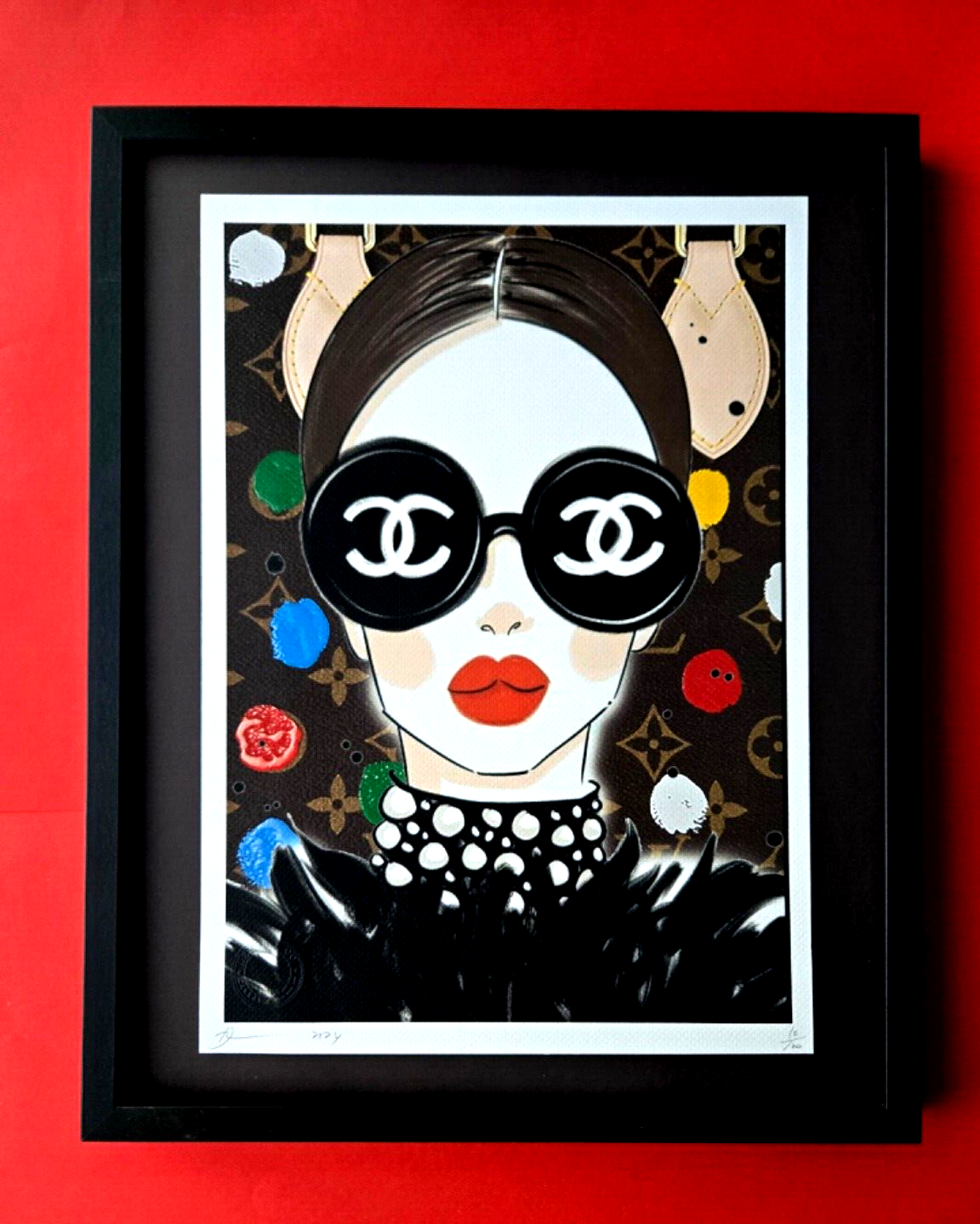 コレクション death nyc 🔥Death NYC Large Framed 16x20in Pop Art Certified THE EYES