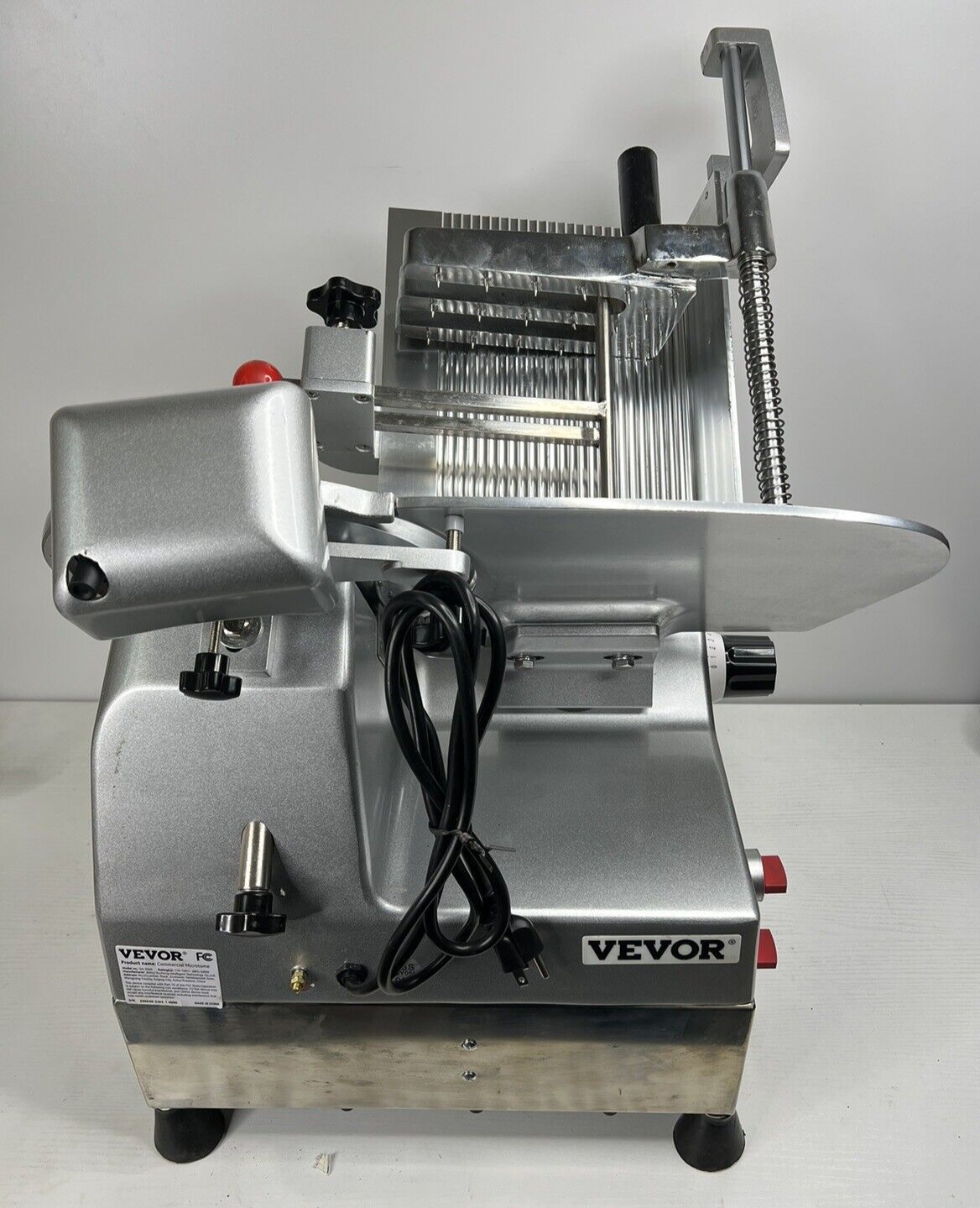 VEVOR Commercial Automatic 10" Meat Slicer 550W Electric Deli Meat Bread Slicer