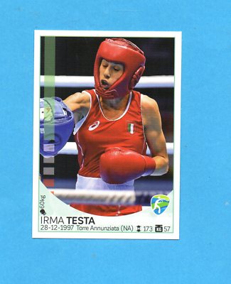 RIO 2016 - PANINI -Figurina n.205- IRMA TESTA -ITALIA TEAM-NEW