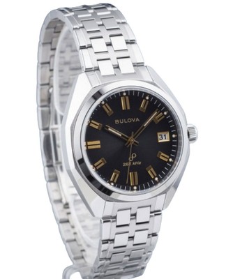Pre-owned Bulova Precisionist Jet Star Classic Stainless Steel Quartz 96b415 Mens Watch