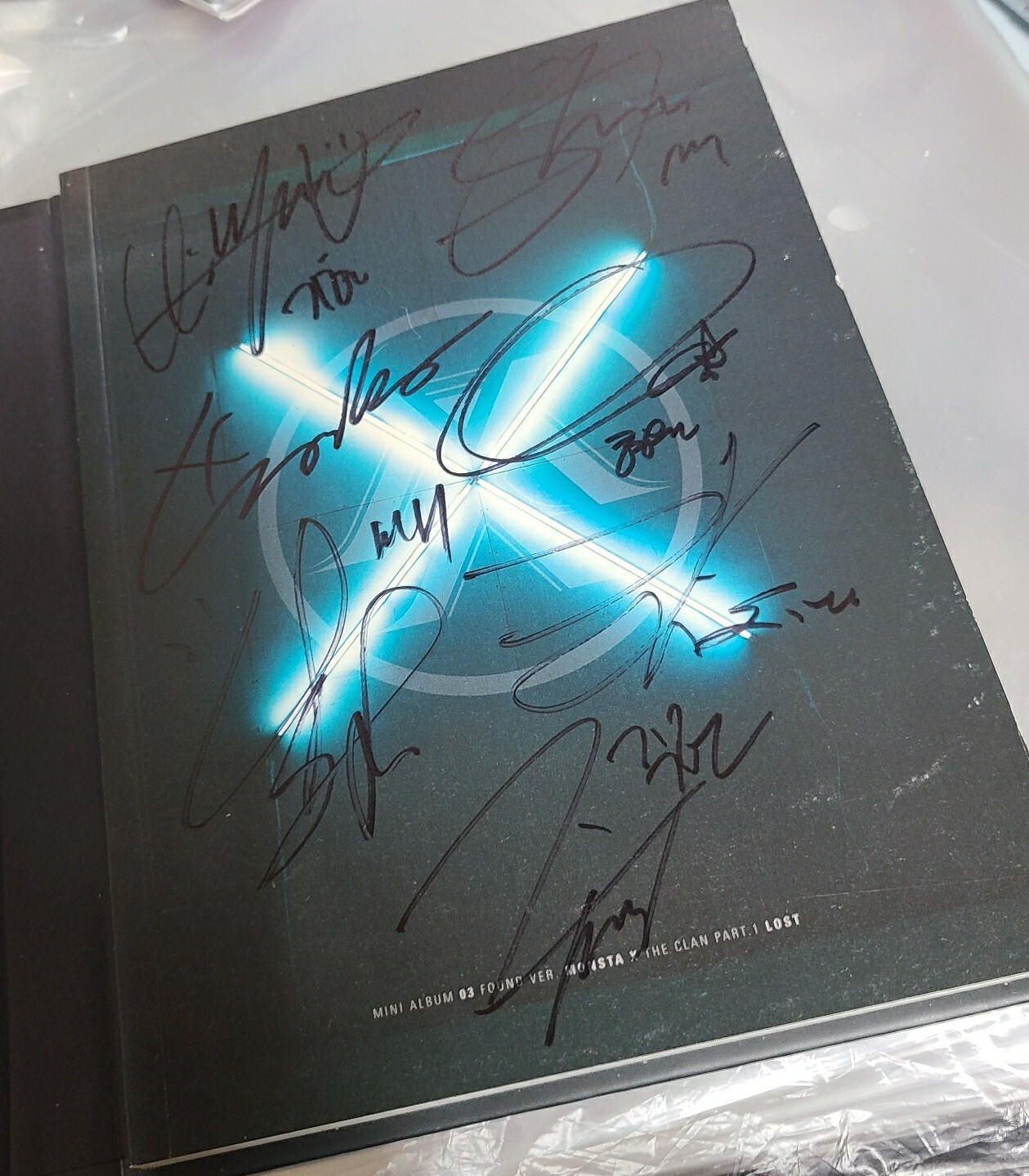 MONSTA X 걸어(All in) ウォノ サイン MONSTA X THE CLAN 2.5 PART 1 PROMO Autographed Signed KOR