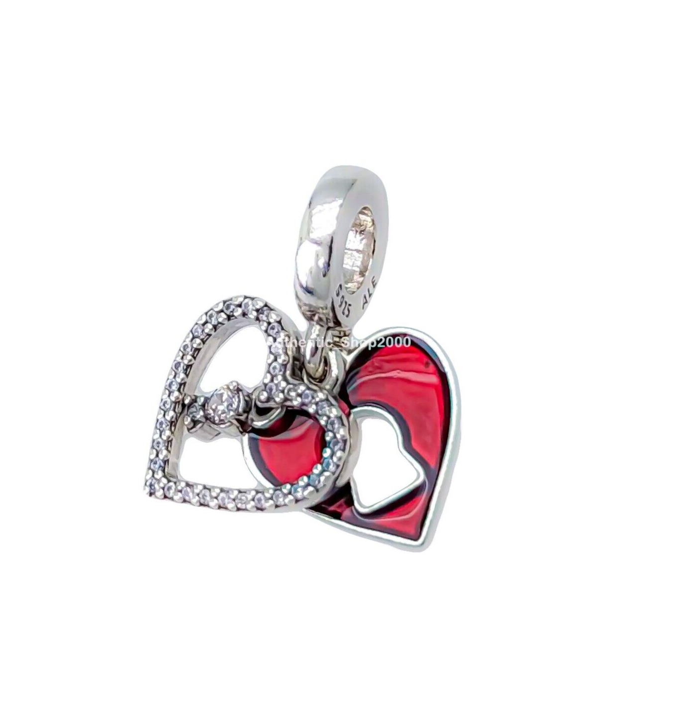New 100% Authentic PANDORA 925 Ale Red Heart & Keyhole