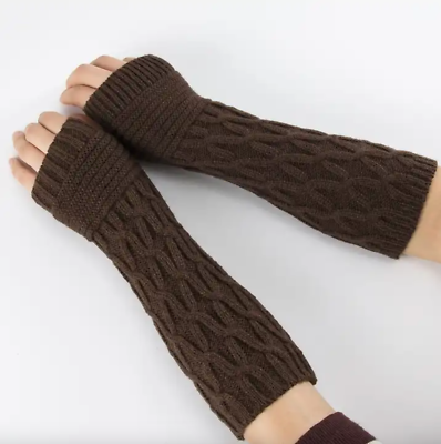 Long wool gloves deals