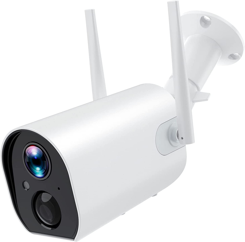 Wireless Outdoor Security Camera, Rechargeable Battery Power