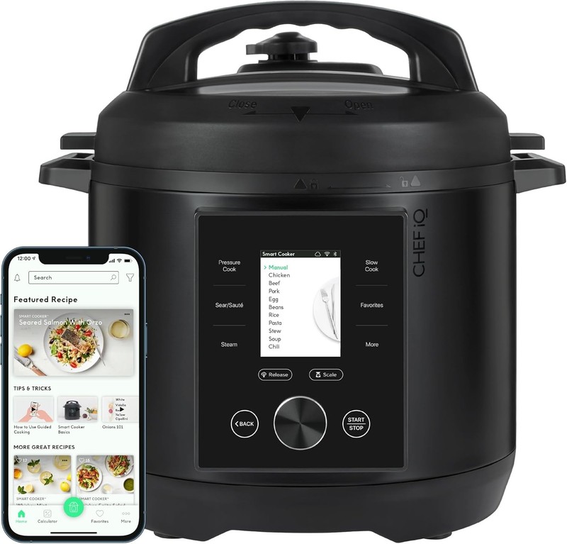 CHEF iQ Smart Pressure Cooker 10 Cooking Functions & 18