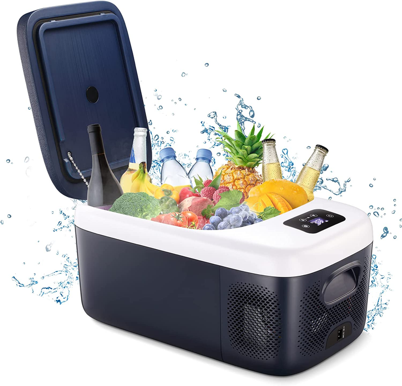 6L Portable 12v Mini Car Freezer Cooler LED Electric Fridge Travel Box for Camp
