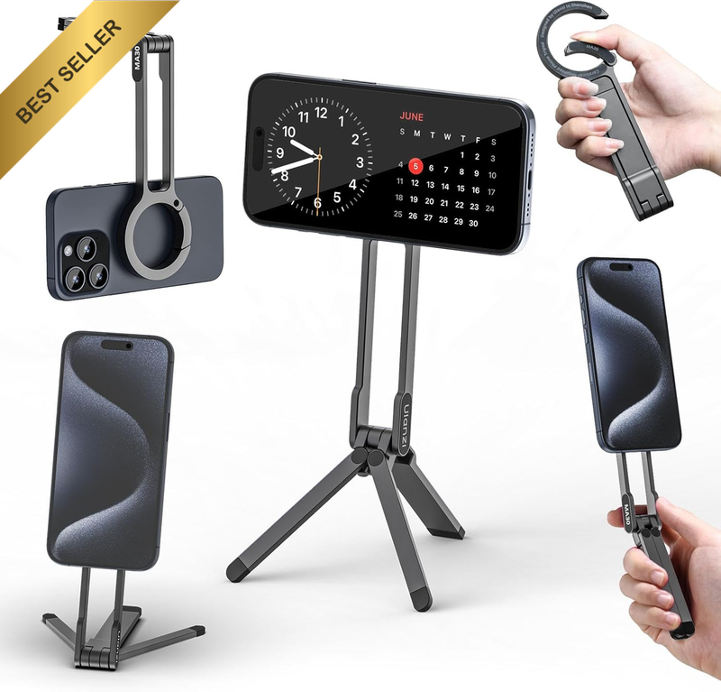 MA30 Magnetic Phone Tripod Stand for Iphone - Aluminium Maglock Smartphone Mini