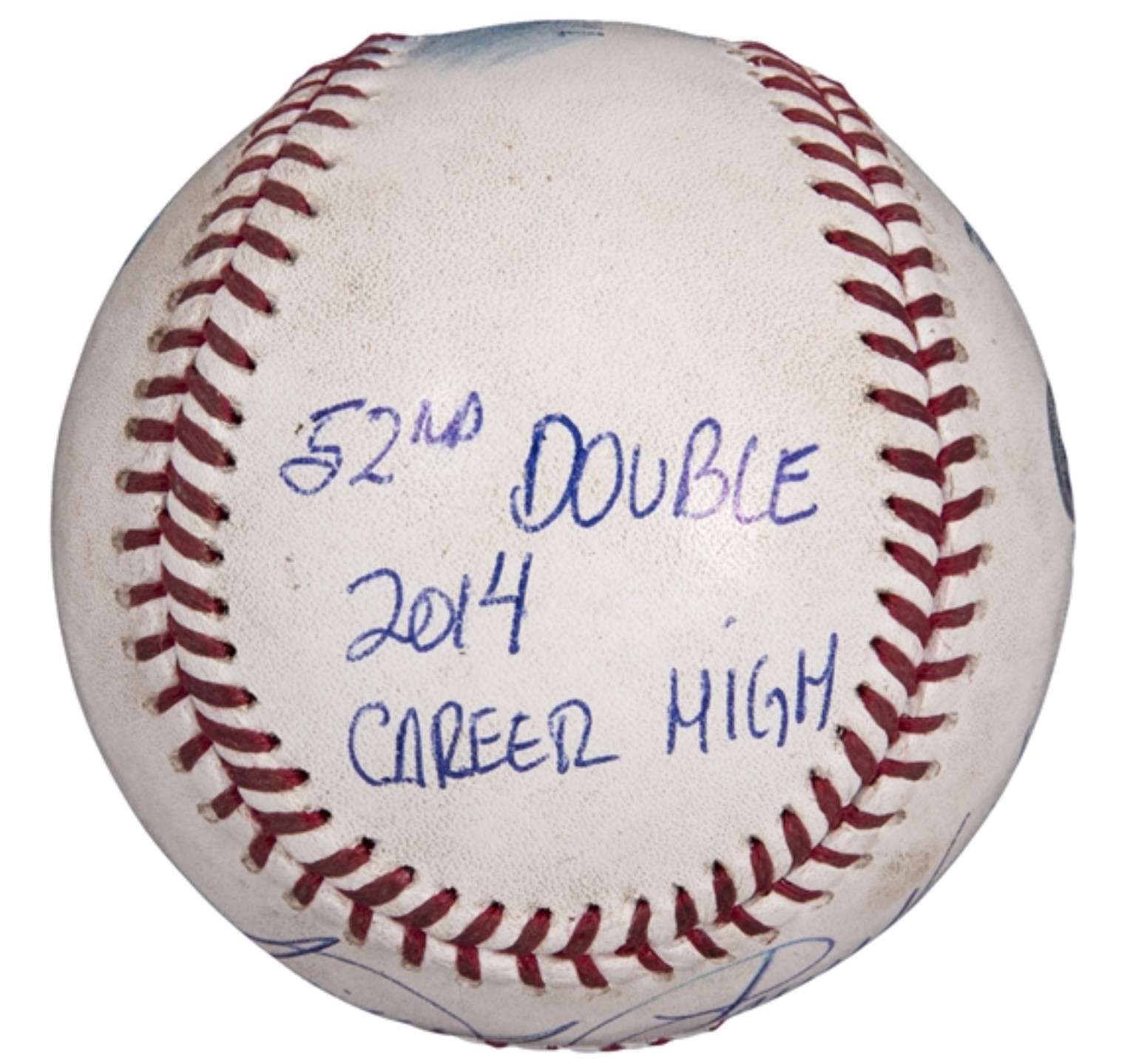 Miguel Cabrera Game Used Hit Baseball Career High 52nd Double 9/26/14 JSA MLB ??