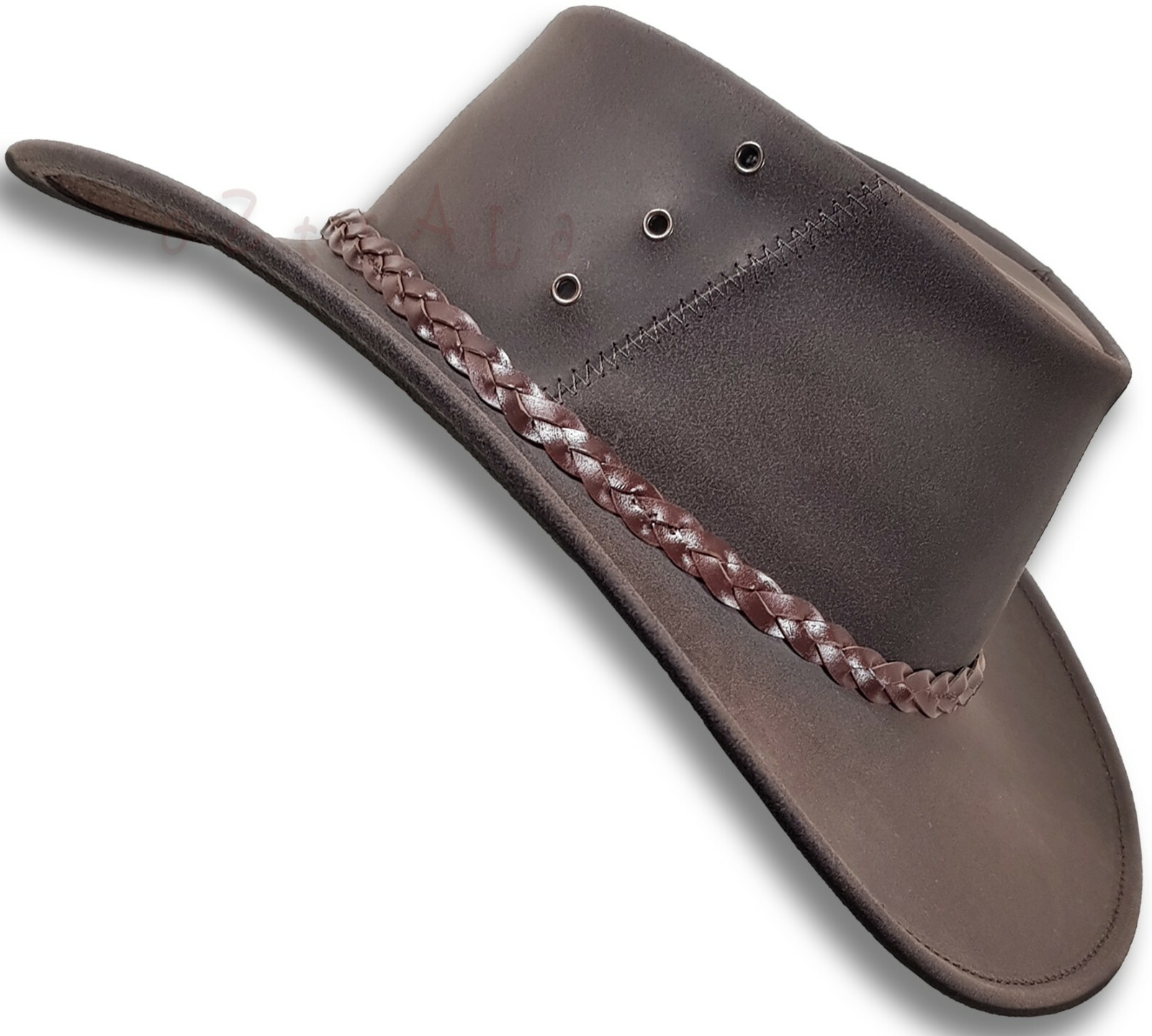 Oiled KANGAROO Leather Hat Cowboy 
