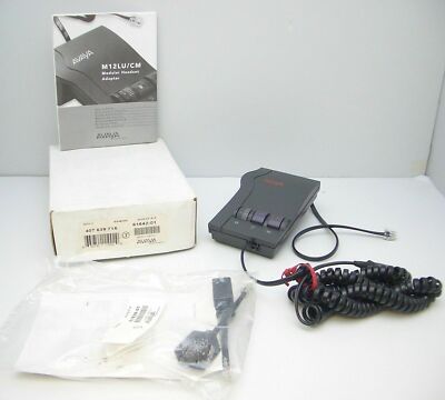 Avaya Modular Amplifier Adapter M12LU/CM for Plantronics H & HW Headset to Phone