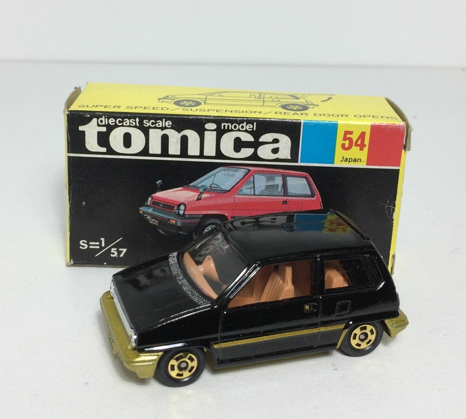 Tomica Black Box Honda City 1/57 Miniature Car Made in Japan Tomica Black Box Honda City 1/57 Miniature Car Made in Japan