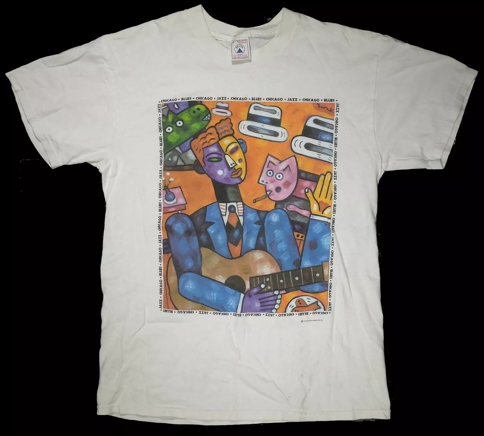 Chicago 1997年 ヴィンテージtシャツ VTG 1997 Warner Bros Taz Chicago Bulls T-shirt Signal Sport