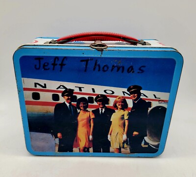 Continental Airlines Metal Lunchbox Pan Am Lufthansa Northwest Orient National