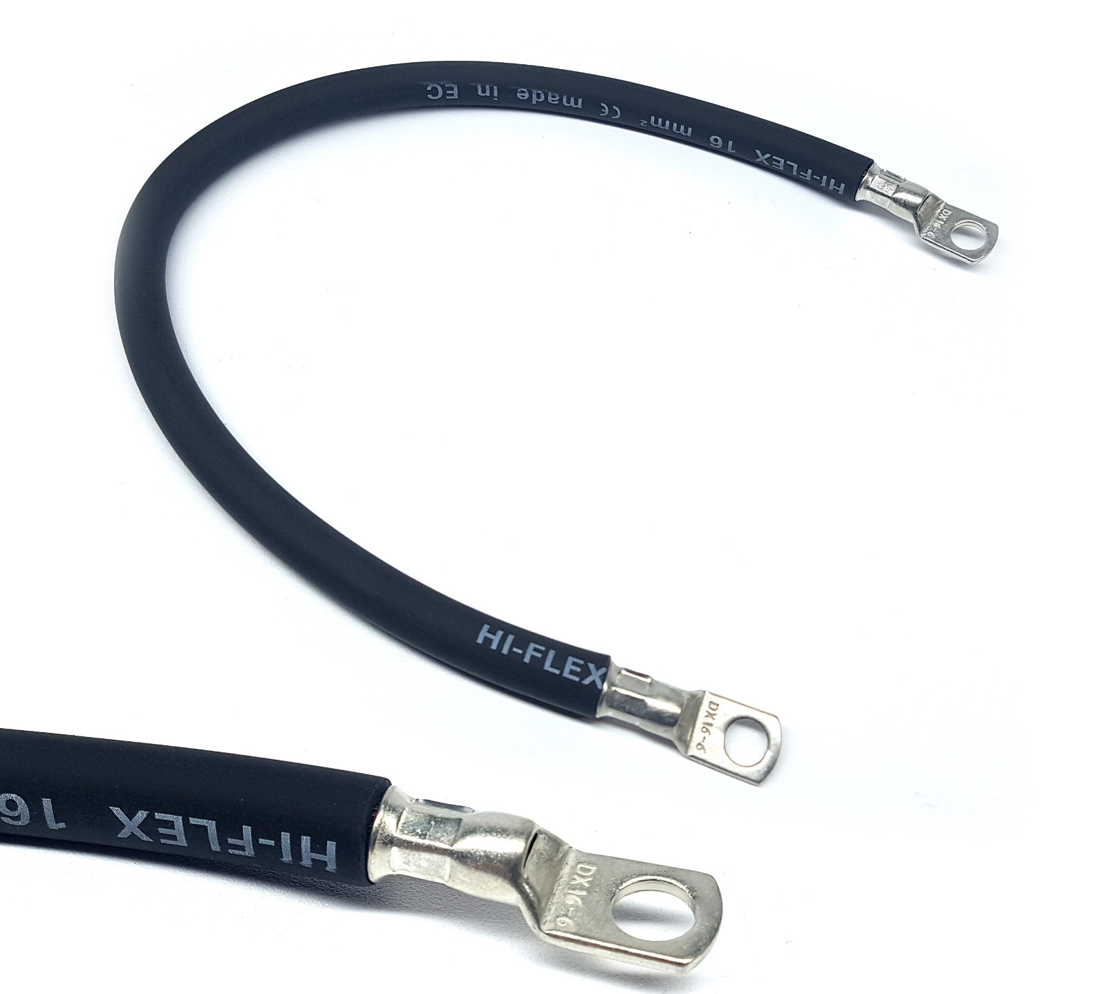 M6 Auto: reserveonderdelen 150mm Car Battery Black Earth Earthing Negative Lead Cable Wire Strap